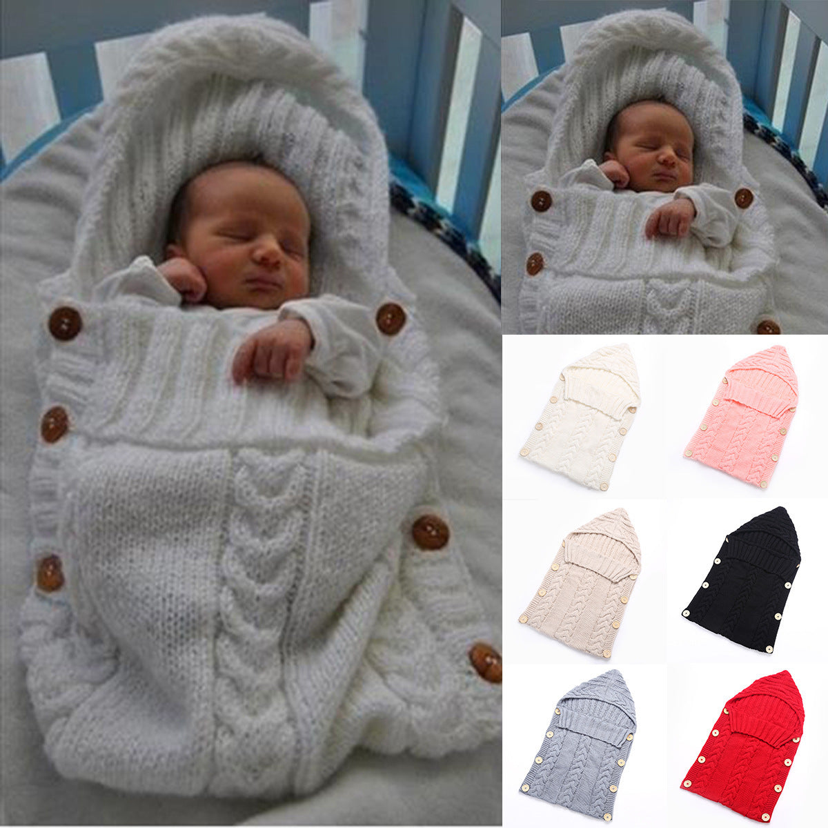 Knitted Baby Sleeping Bag