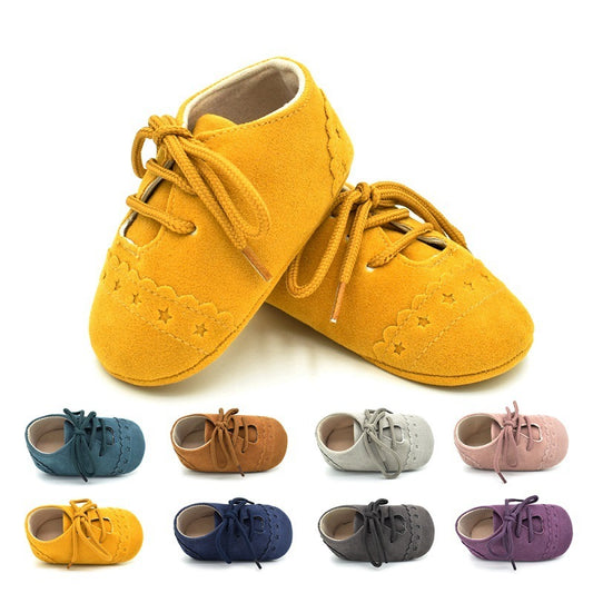 Spring And Autumn Lace Leisure, 0-1 Year Old Baby Toddler Shoes, Soft Soles Baby Shoes