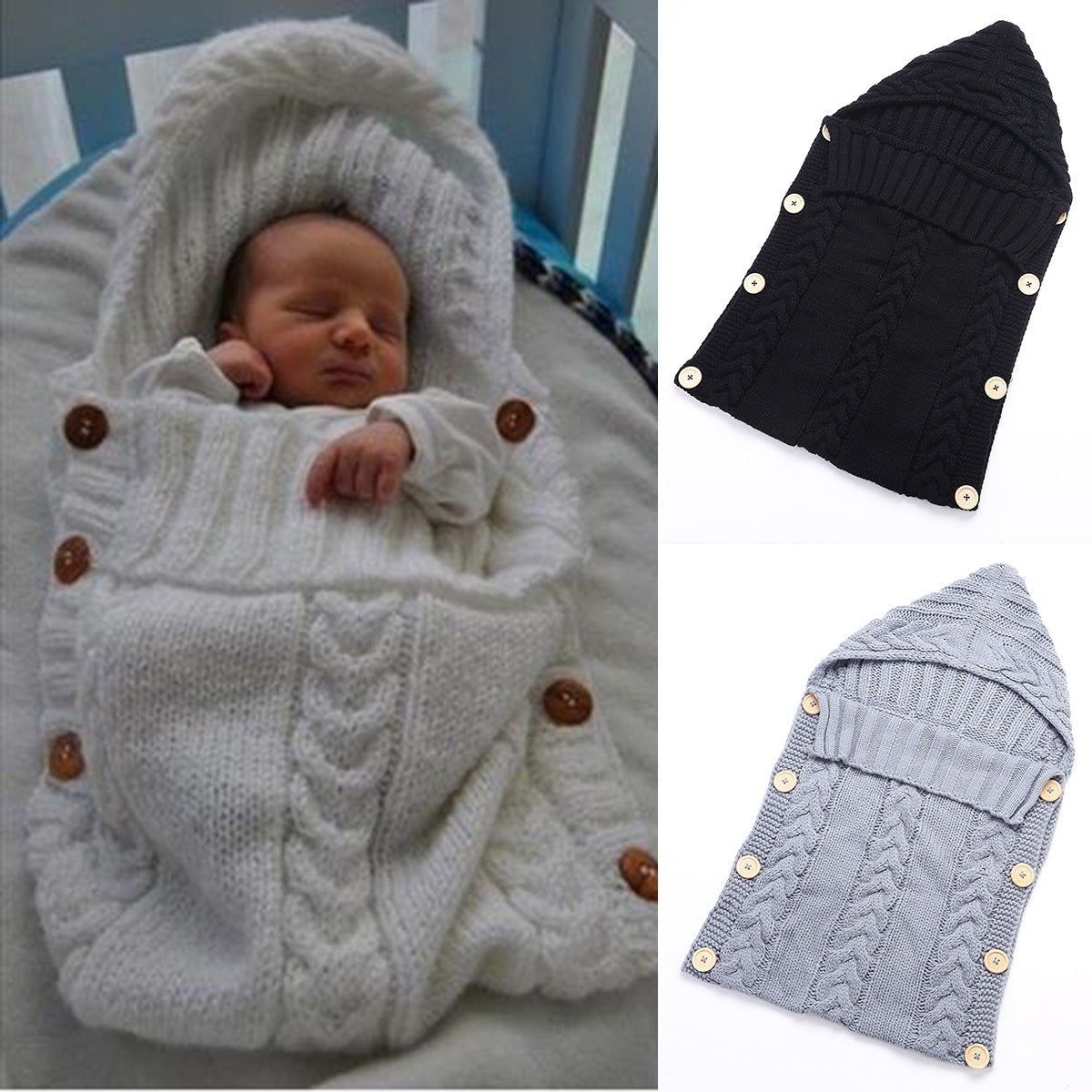 Knitted Baby Sleeping Bag