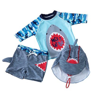 Sunscreen Quick-drying Suit Swimming Trunks For Small, Medium And Big Kids