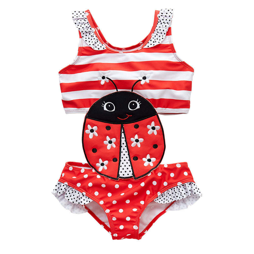 New Big Children's Ice Cream Hot Spring One-piece Swimsuit